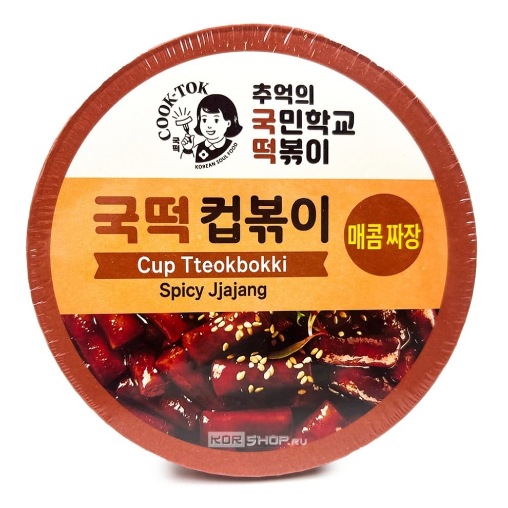 Рисовые палочки COOK-TOK Spicy Jjajang стакан 135гр