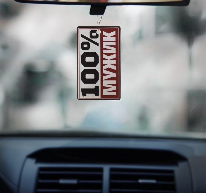 Ароматизатор в авто «100% мужик», аромат: океан - фото 2