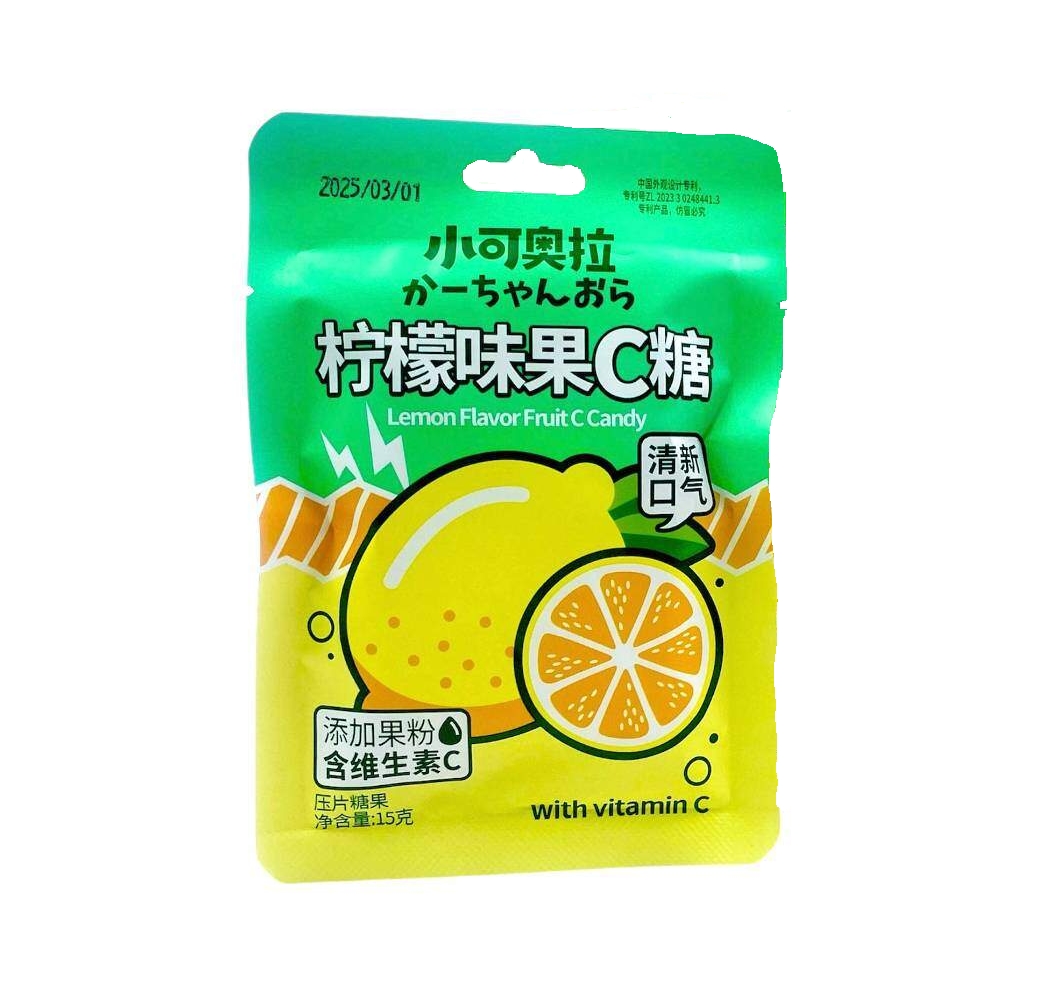 Конфеты драже "Fruit C Candy" со вкусом лимона 15гр