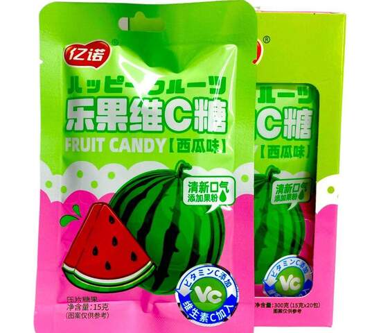 Конфеты драже Yinuo "Fruit Candy" со вкусом арбуза