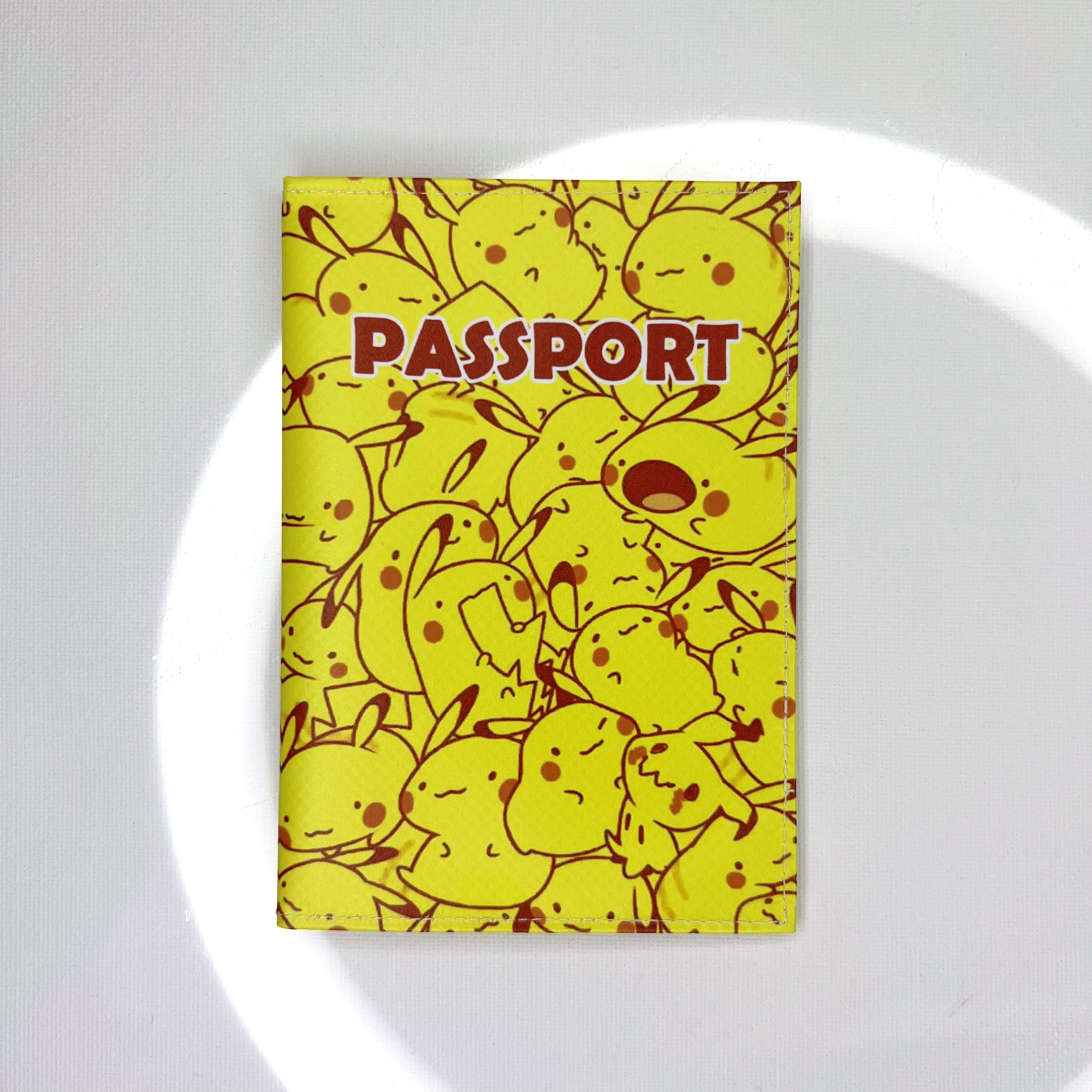 Обложка для паспорта "Пикачу" (много)
