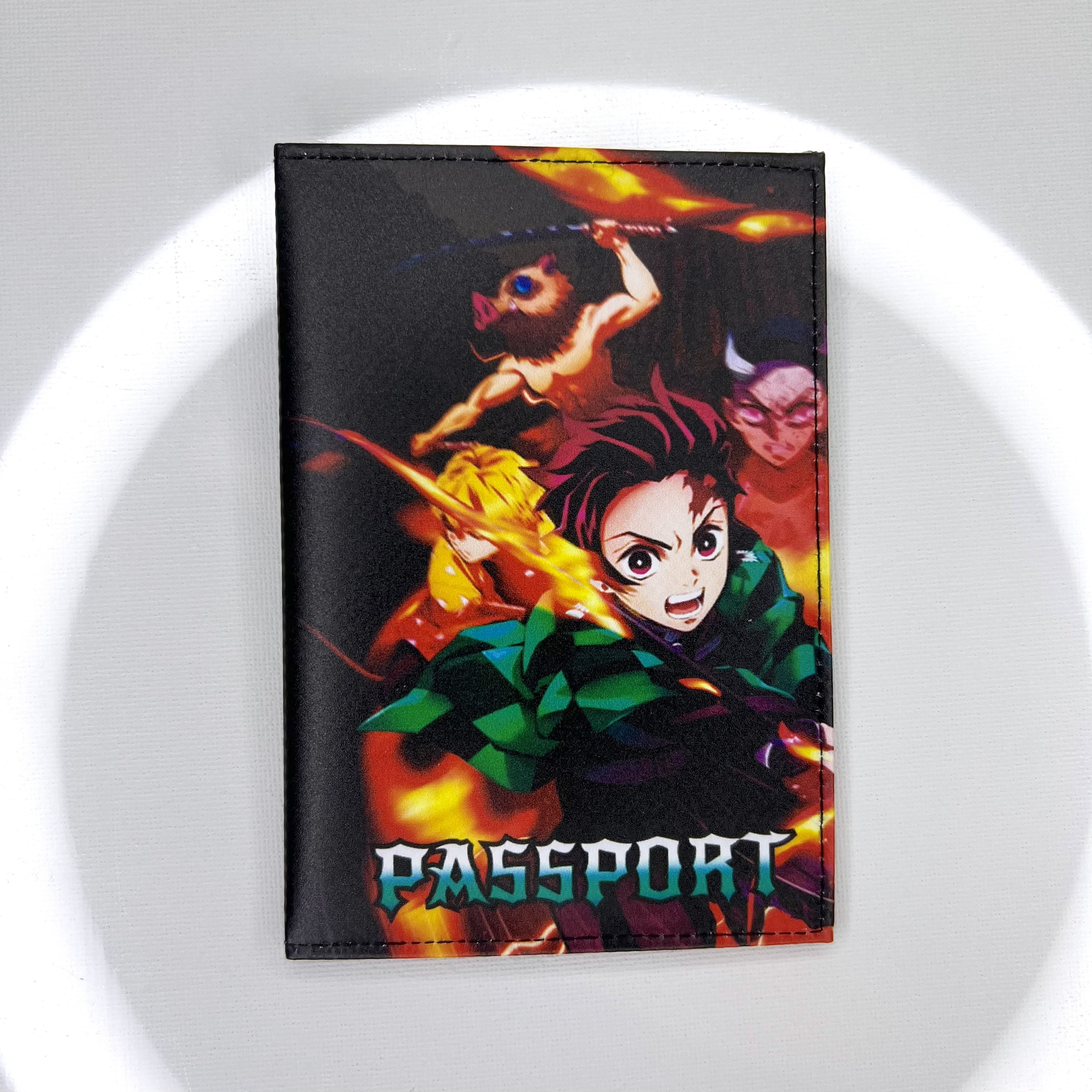 Обложка для паспорта "Клинок рассекающий демонов" (башня на фоне)