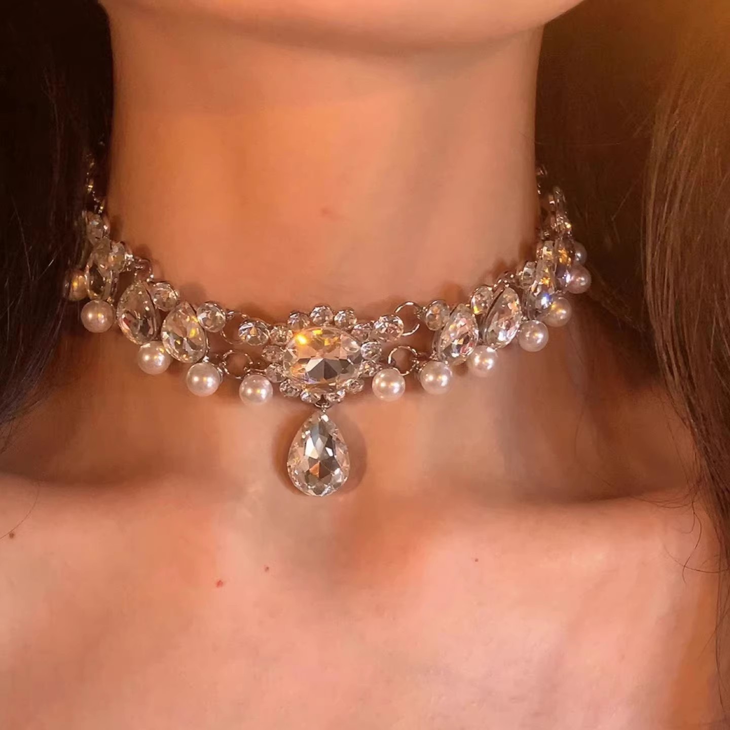 Чокер-ожерелье крупное "Камни"