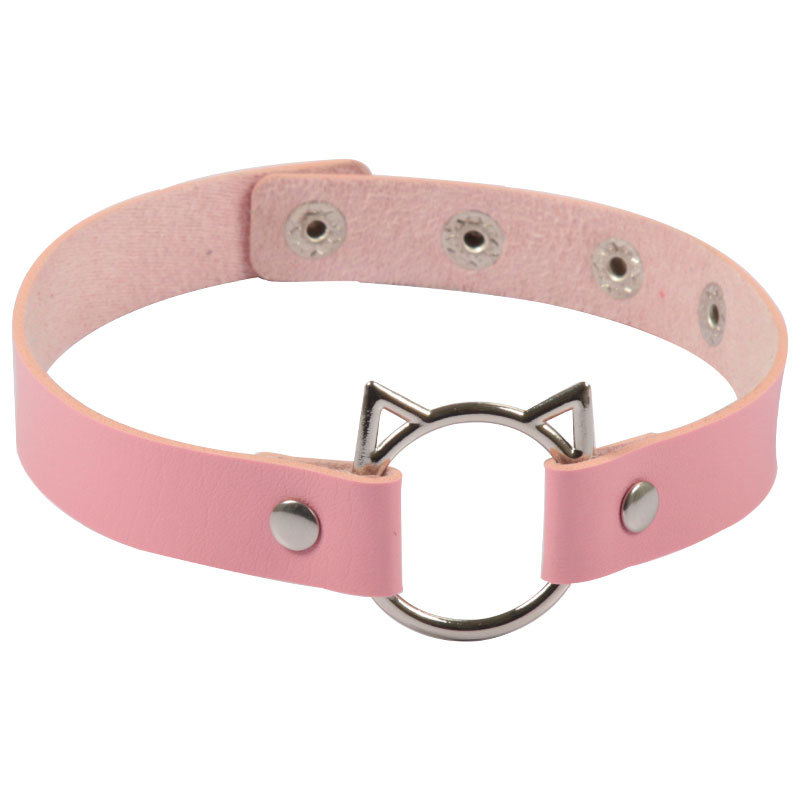 Чокер "Котик" розовый - фото 2