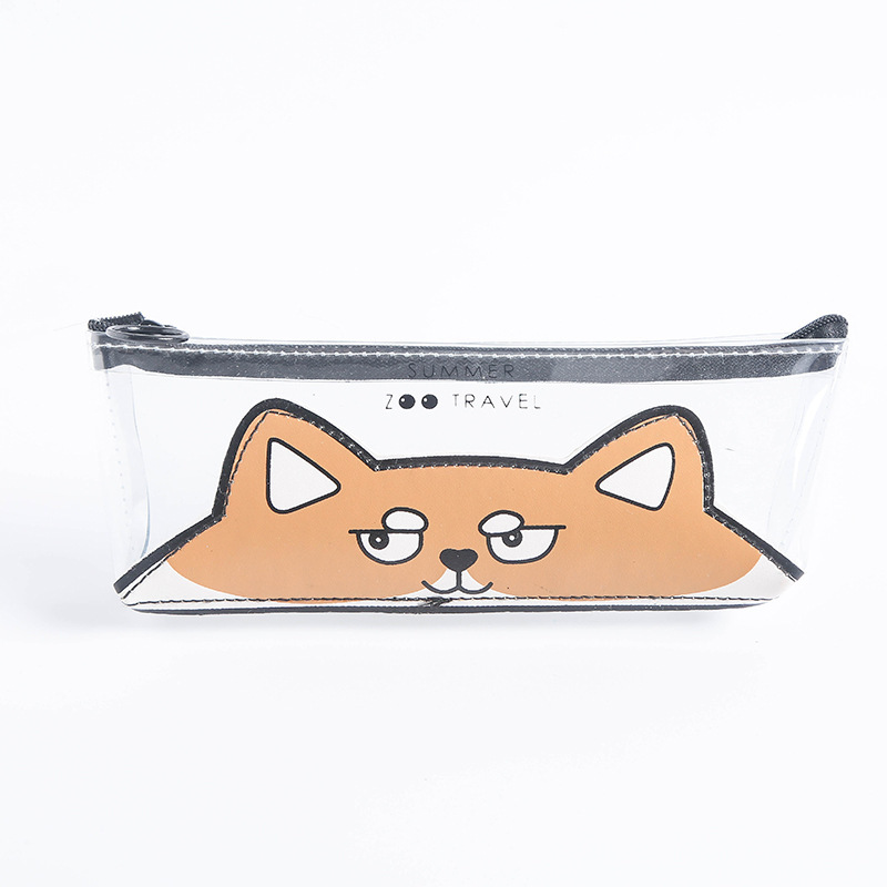 Пенал прозрачный "Корги"