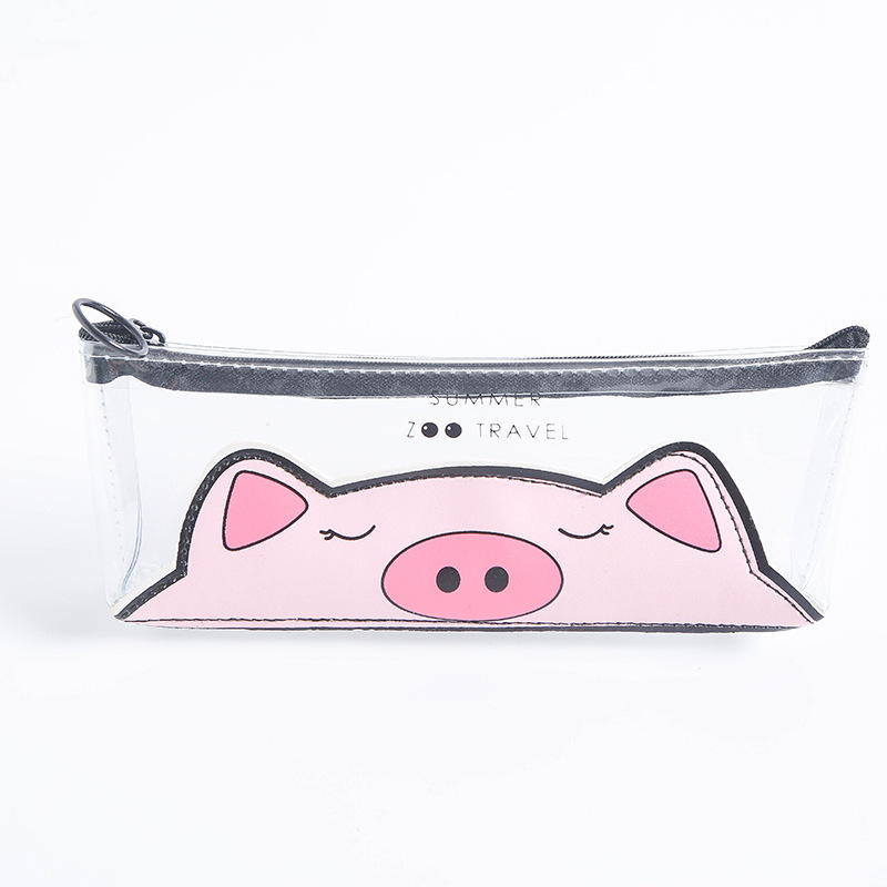 Пенал прозрачный "Свинка"