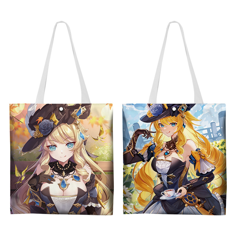 Шоппер "Genshin Impact" Навия (желтая с шляпой)