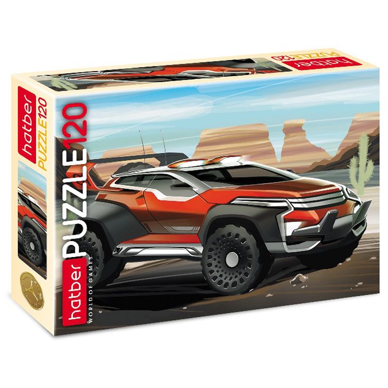 Пазлы 120 А5 230х165мм Cross car Hatber 28196