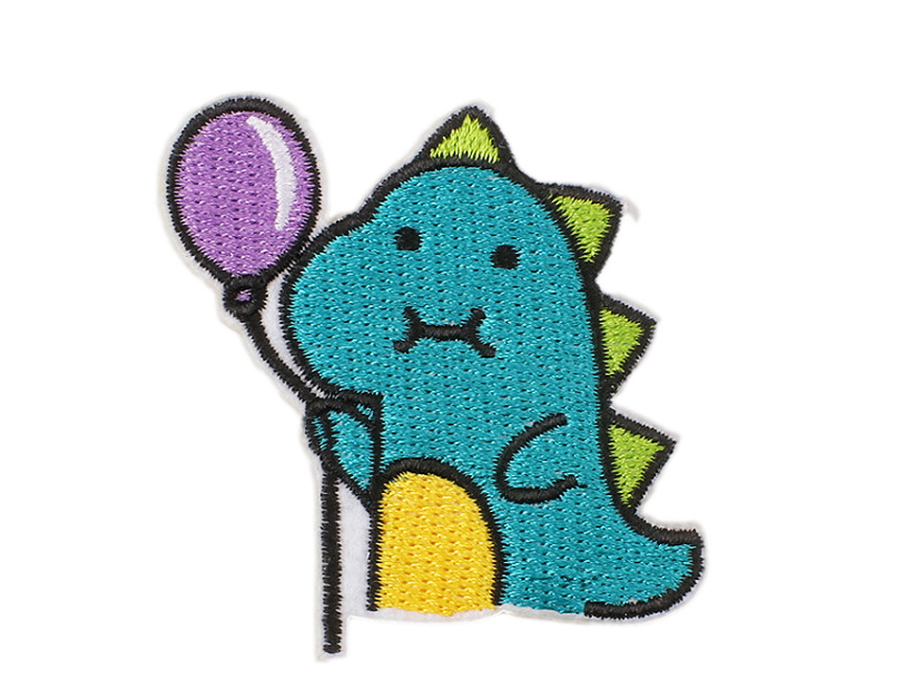 Нашивка "Динозавр с шариком"