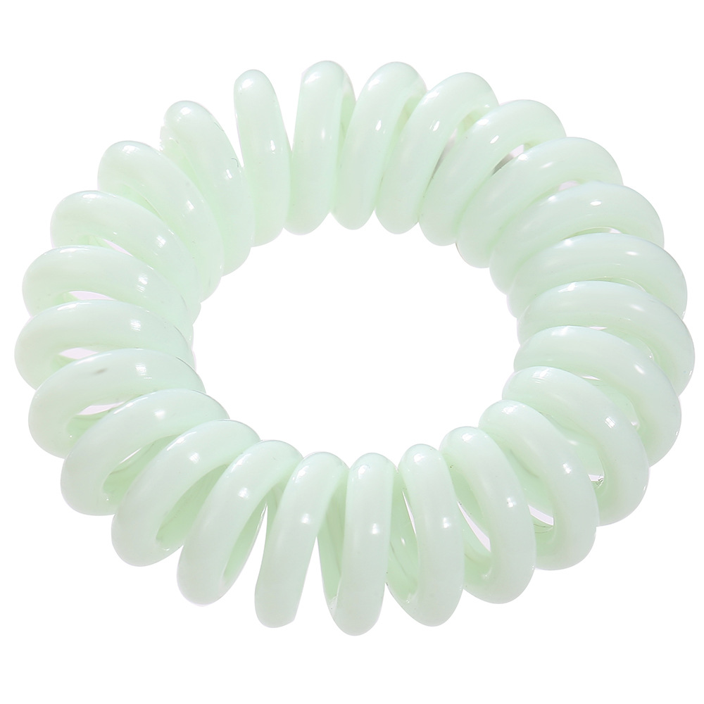 Резинка-пружинка для волос зеленая