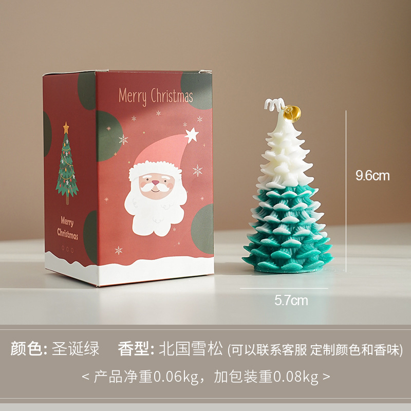 Свеча "Елка" темная - фото 2