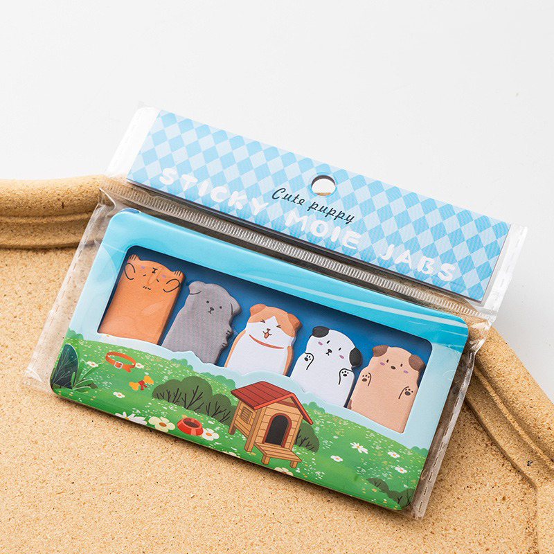 Стикеры-закладки "Собачки" (5 шт)