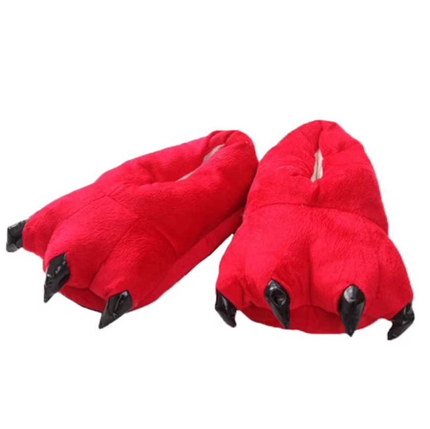 Тапки "Лапы" красные 35-39 р