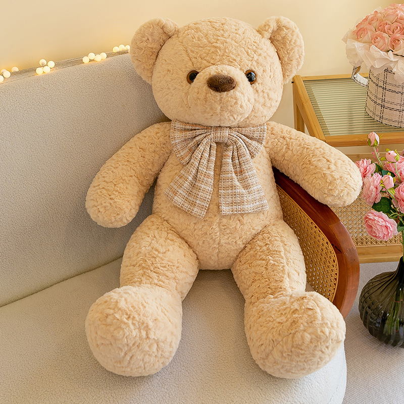 Мягкая игрушка "Мишка с бантом" коричневый 40 см