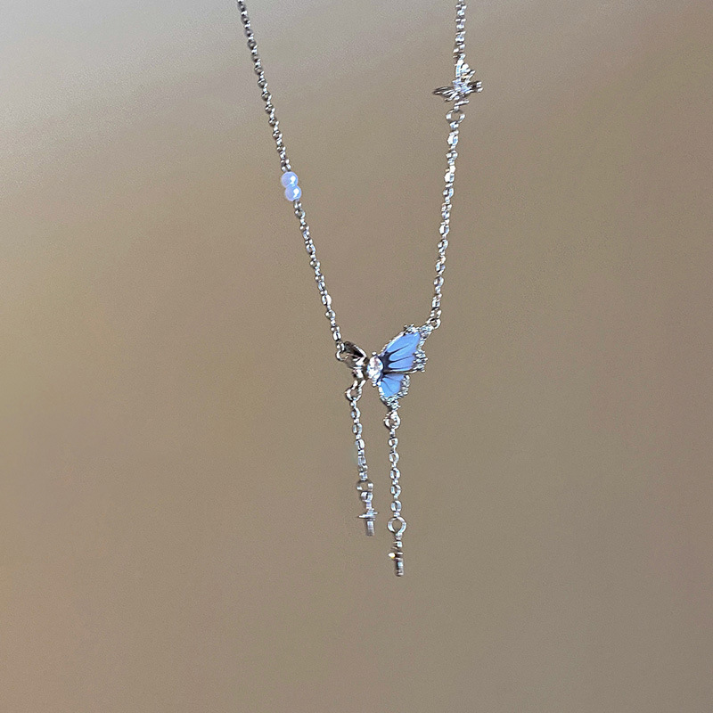 Подвеска "Голубая бабочка"