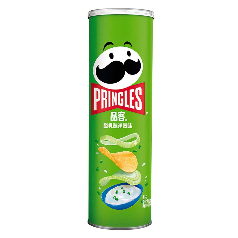 Картофельные чипсы Pringles Sour Cream & Onion со вкусом сметаны и лука, 110 г