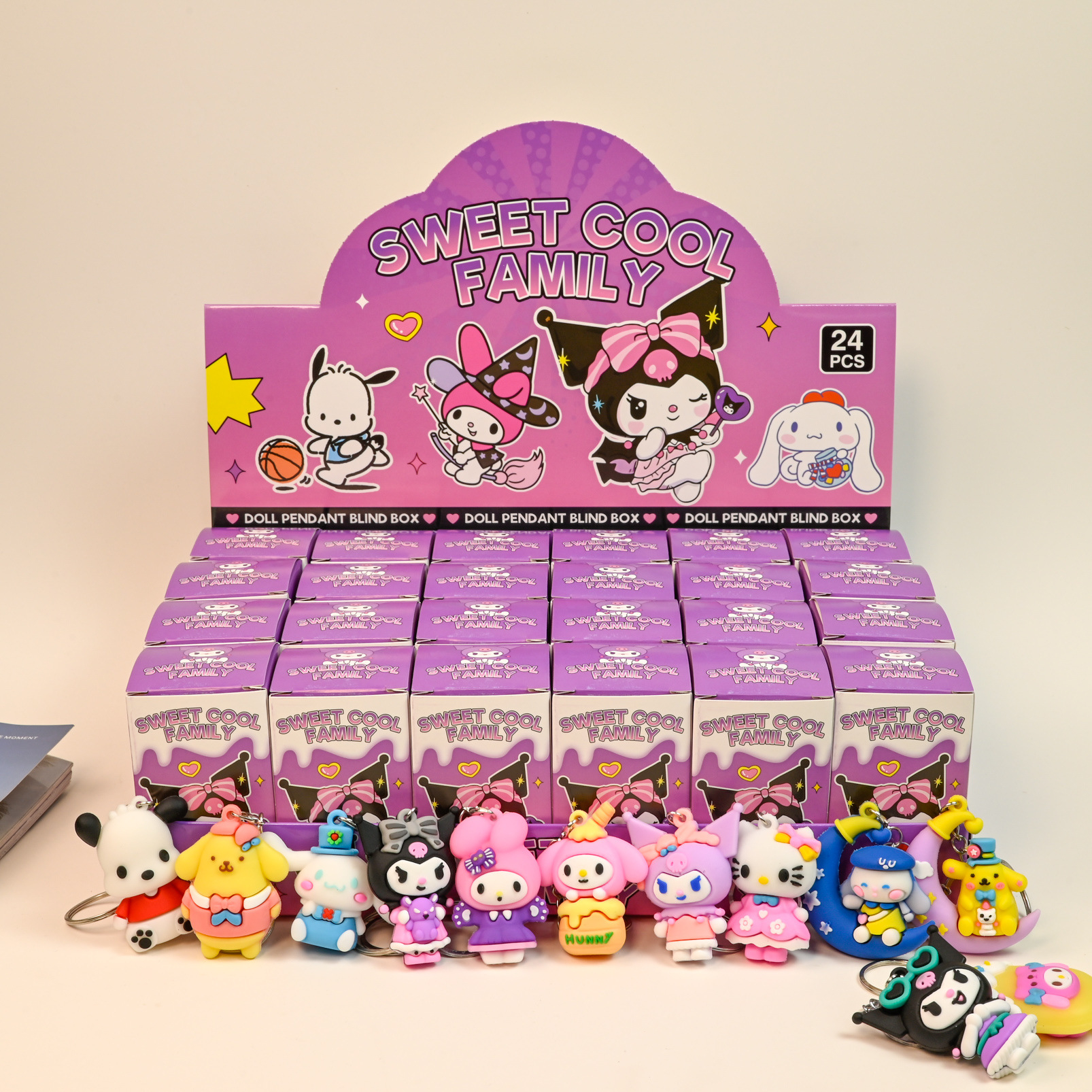 Брелок резиновый "Hello Kitty" микс 2