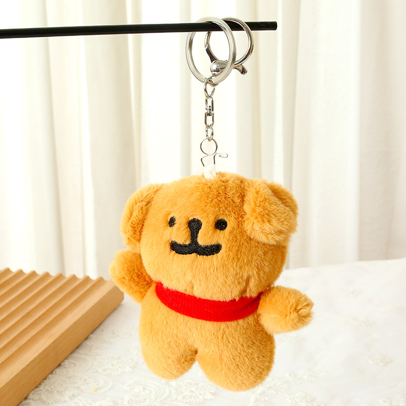 Брелок-мягкая игрушка "Коричневый мишка" 12 см