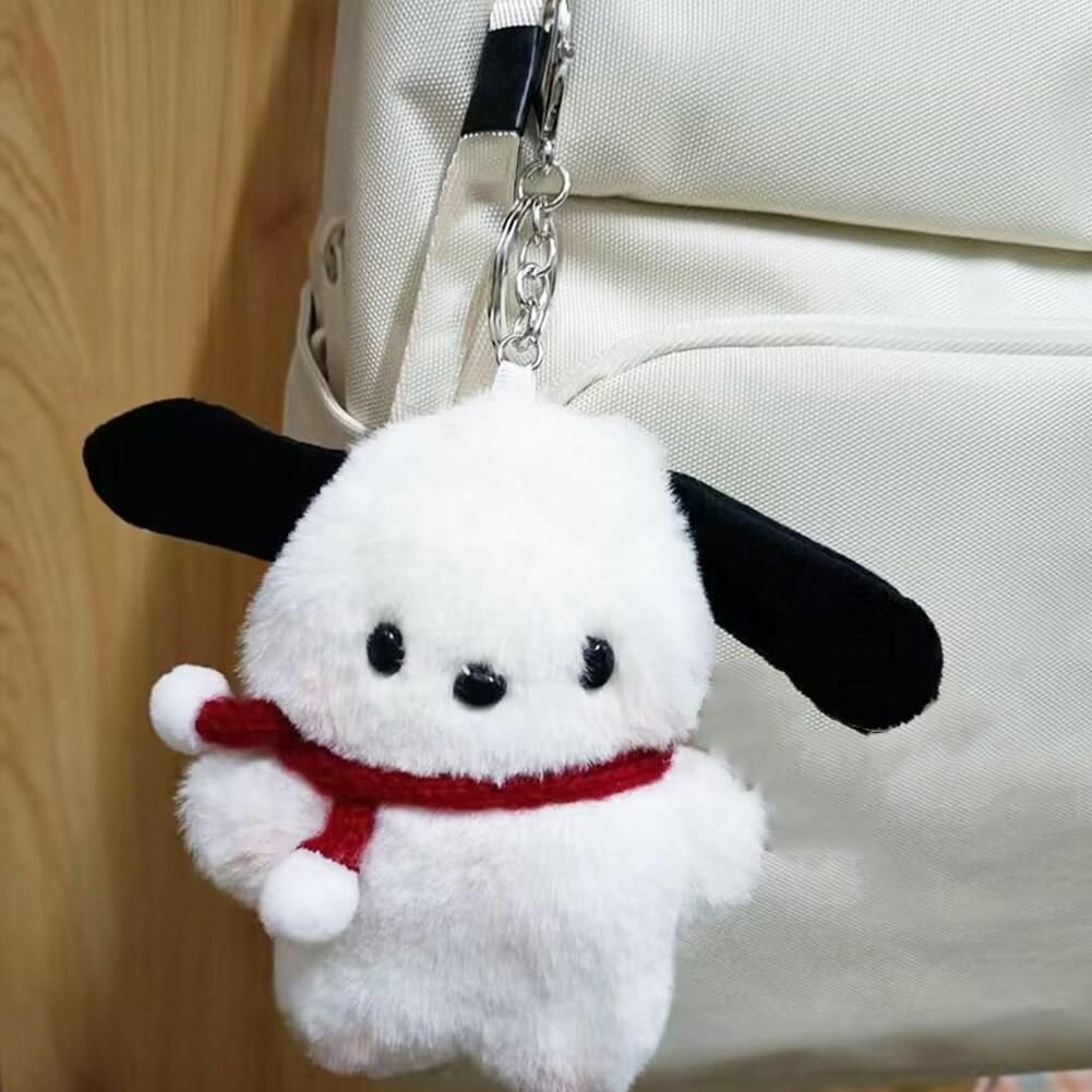 Брелок-мягкая игрушка "Кролик в шарфике" 10 см