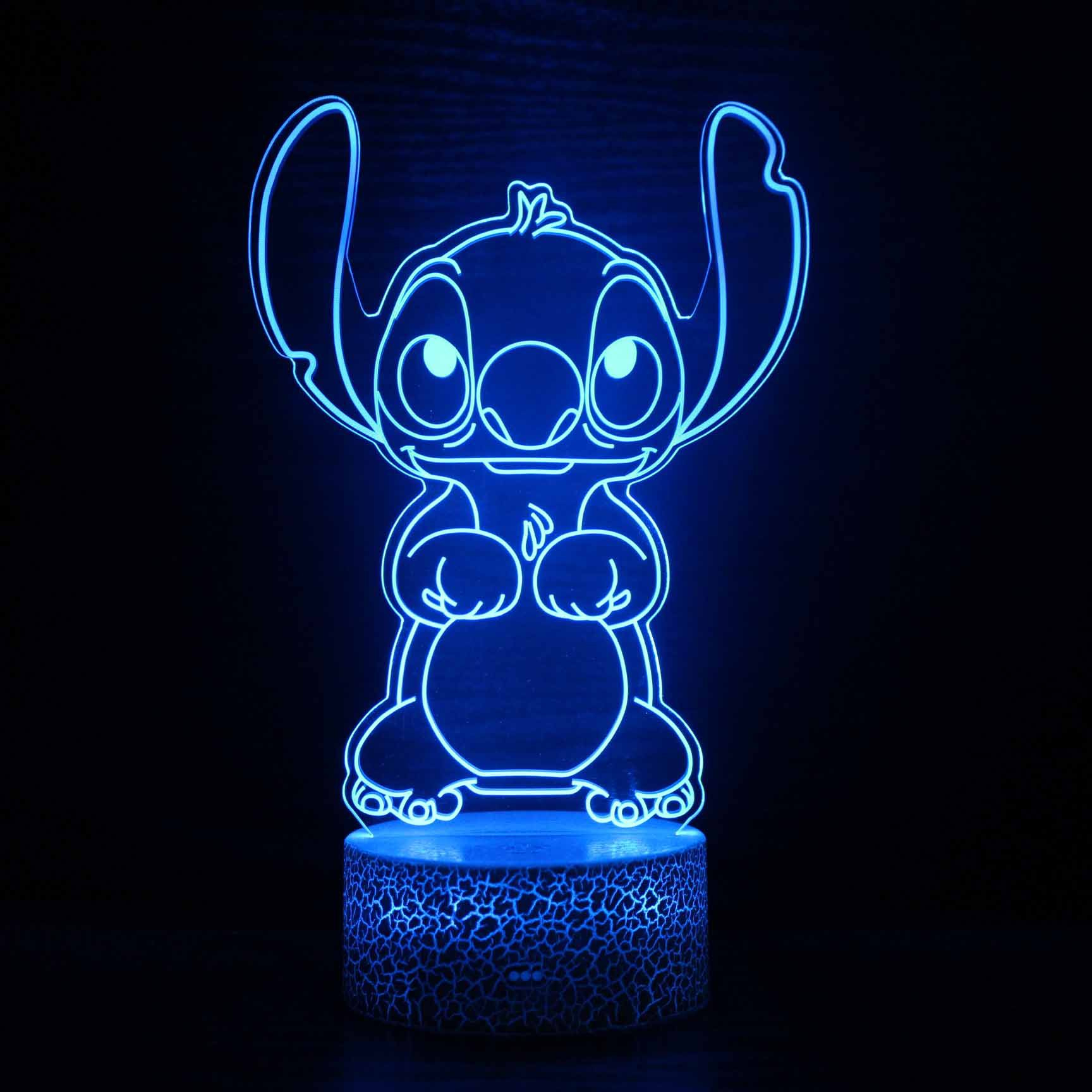 Светильник акриловый "Стич" стоит