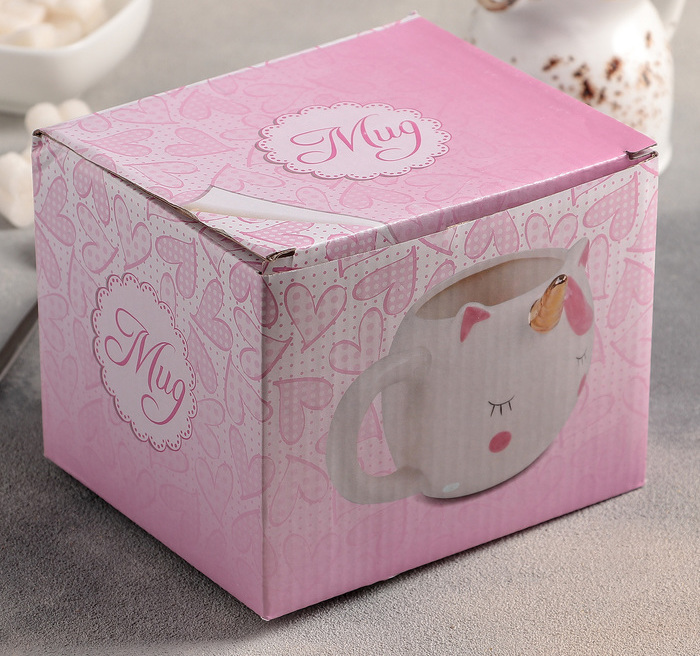 Кружка «Единорог», 550 мл, доломит, белая - фото 3