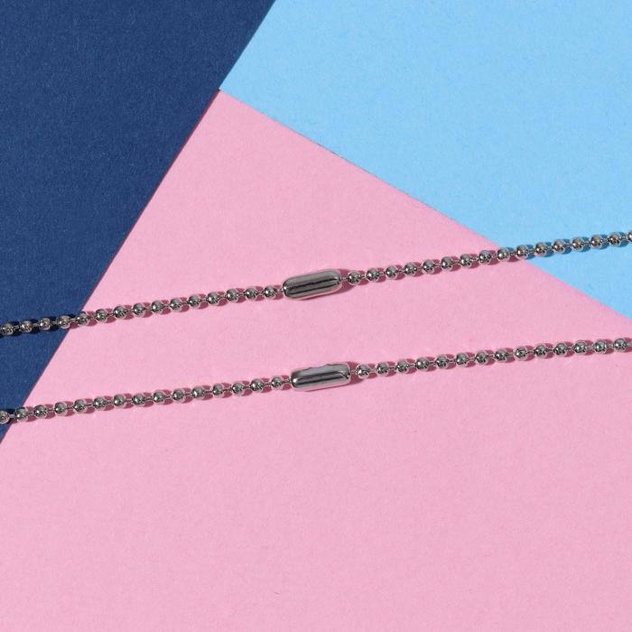 Кулоны "Неразлучники" единорожка, цветные в серебре, 45 см - фото 3